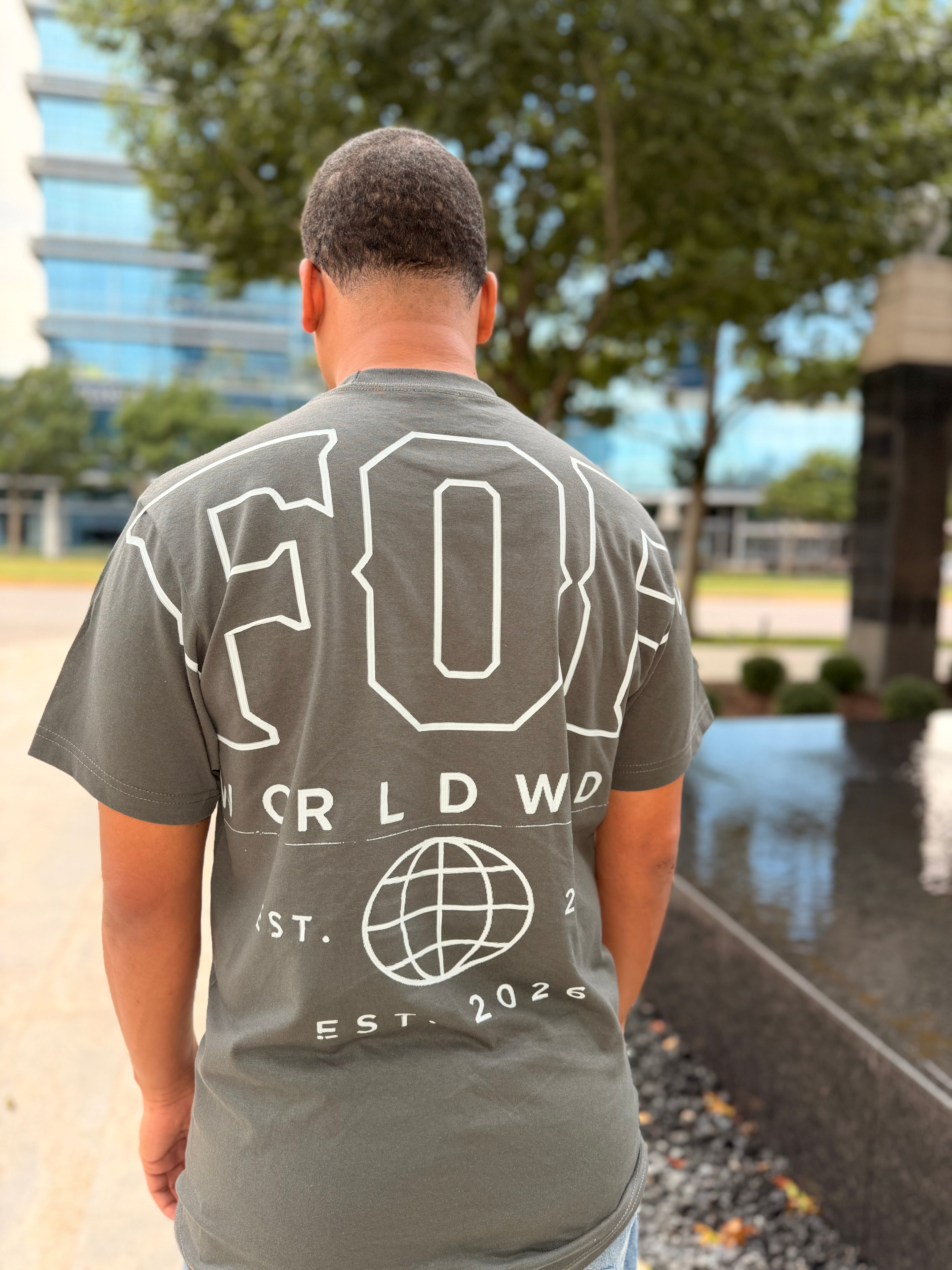 GRAY WORLDWIDE TEE