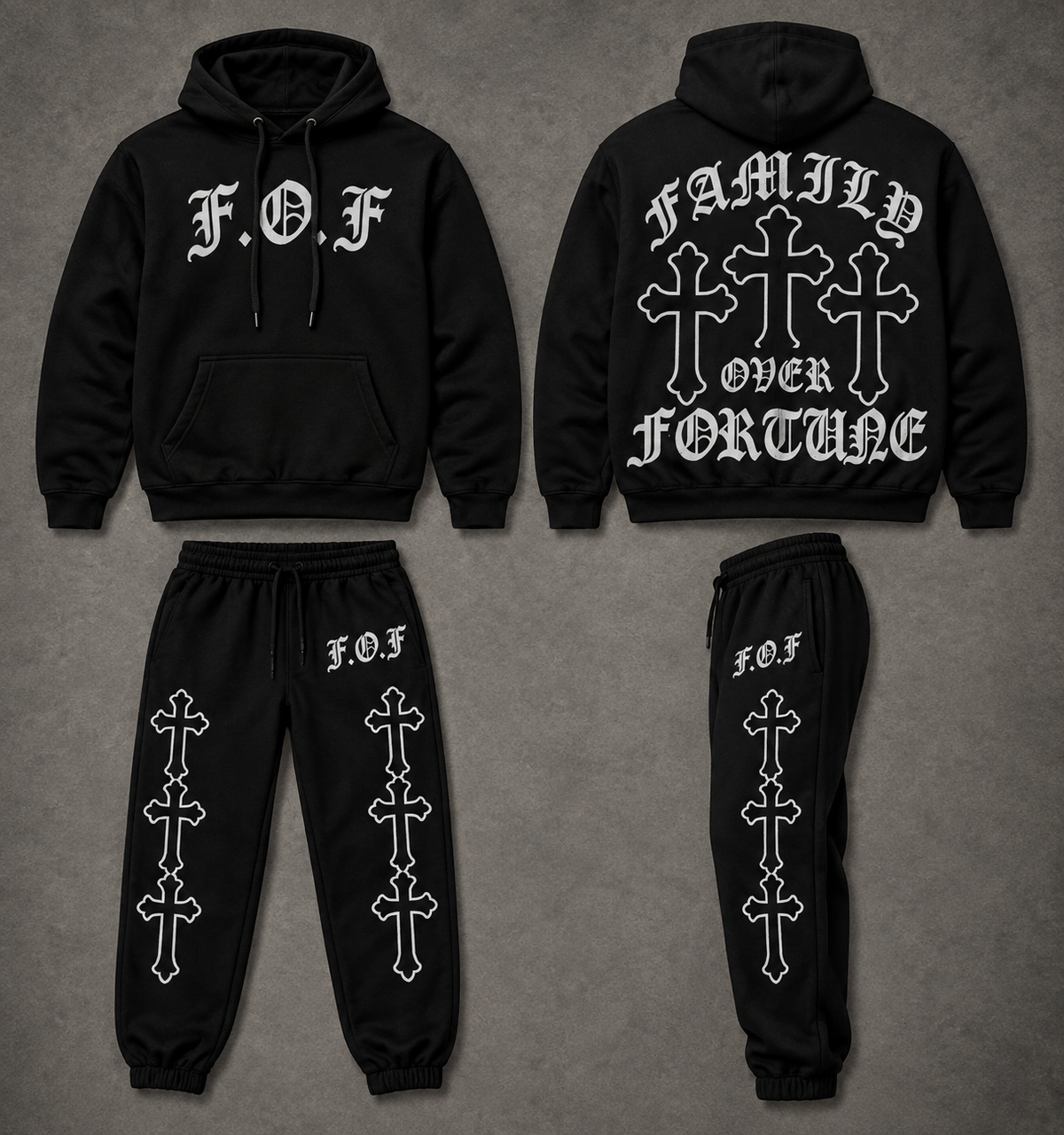 BLACK CROSS SET